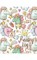 Reading Log: Reading Journal Cute Baby Unicorn Cover Large (8x10), 200 Record Pages(1 You Are Magical)
