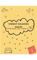 Weekly Cleaning Chart: The Life Changing Magic of Tidying Up. Household Planner, Daily Routine Planner, Cleaning and Organizing Your House Large Size 8.5 X 11