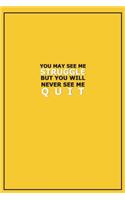 You May See Me Struggle But You Will Never See Me Quit: Motivational Bullet Notebook 120-Page Large Dot Grid Inspirational Journal 6 X 9 Matte Softcover Diary