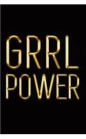 Grrl Power: Chic Gold & Black Notebook Show Them You're a Powerful Lady! Stylish Luxury Journal(14 Luxury Notebooks)