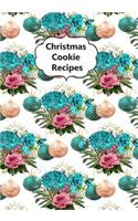 Christmas Cookie Recipes: Blank Cookbook to Write in Favorite Recipe Journal Notebook 20