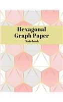 Hexagonal Graph Paper Notebook with 1/2 Inch Hexagons