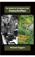 Index to Common Law Festschriften