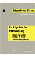 Spezialgebiete Der Kostenrechnung