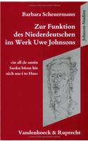 Zur Funktion Des Niederdeutschen Im Werk Uwe Johnsons