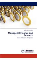Managerial Finance and Research