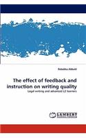 effect of feedback and instruction on writing quality