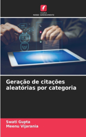 Geração de citações aleatórias por categoria