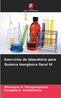 Exercícios de laboratório para Química Inorgânica Geral IV