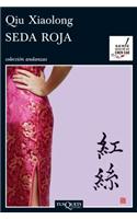 Seda roja / Red Mandarin Dress