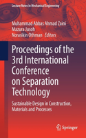 Proceedings of the 3rd International Conference on Separation Technology