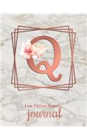 Low Vision Paper Journal