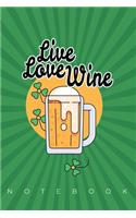 Live Love Wine Notebook