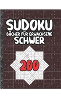 Sudoku Bücher für Erwachsene schwer: 200 Sudokus von hart mit Lösungen für Erwachsene Geschenke Sudoku hartes Buch Liebhaber Erwachsene, Kinder