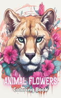 Animal Flowers Coloring Book