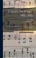 Essays on Song-writing