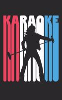 Karaoke Notebook - Vintage Karaoke Retro Karaoke Singing Singer Gift - Karaoke Journal