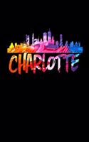 Charlotte: Charlotte Skyline Vintage Paint Journal (Charlotte Gifts for Girls)