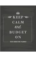 Budgeting Planner 2020 Keep Calm and Budget On