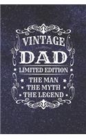 Vintage Dad Limited Edition The Man Myth The Legend