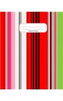 Bold Gradient Stripe Design: Composition Exercise Notebook Journal