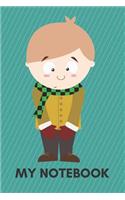 My Notebook: 110 Blank Pages Lovely Notebooks with Sad Boy Perfect for Drawing and Writing