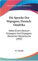 Die Sprache Der Wapogoro, Deutsch-Ostafrika