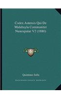 Codex Astensis Qui De Malabayla Communiter Nuncupatur V2 (1880): (Latin)