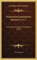 Vocabularium Jurisprudentiae Romanae V1, A-C