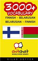 3000+ Finnish - Belarusian Belarusian - Finnish Vocabulary