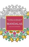 Mandala Ocean and Flower Designs: Anti-Stress Coloring Book for seniors and Beginners