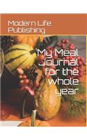 My Meal Journal for the whole year
