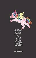 Unicorn Sketchbook: (Sketch Book) Large sketchbook for drawing 8.5 x 11 inch (21.59 x 27.94 cm) 150 pages Large drawing notebook, drawing Sketchbook Journal: Unicorn Bl