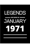LEGENDS are born in January 1971