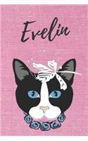 Personalisiertes Notizbuch - Katze Evelin