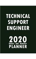 Technical Support Engineer 2020 Weekly and Monthly Planner