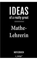 Notizbuch für Mathe-Lehrer / Mathe-Lehrerin