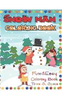 Snow man Fun Coloring Book