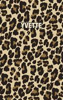 Yvette: Personalized Notebook - Leopard Print Notebook (Animal Pattern). Blank College Ruled (Lined) Journal for Notes, Journaling, Diary Writing. Wildlife 