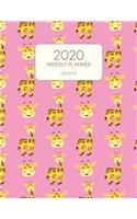 2020 Weekly Planner Giraffe