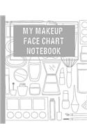 My Makeup Face Chart Notebook