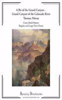 A Bit of the Grand Canyon - Grand Canyon of the Colorado River - Thomas Moran Cross Stitch Pattern