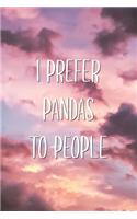 I Prefer Pandas To People