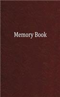 Memory Book: 1/4 Inch Graph Ruled, Memo Book, 5x8, 100 Pages