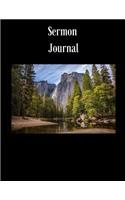 Sermon Journal: Trees and Mountain Themed Sermon Journal 8.5 X 11 100 Pages