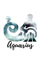 Aquarius: Lined Journal, 150 pages, Design Gray