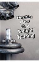 Everything I Know About Weight Training