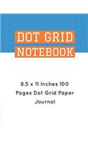 Dot Grid Notebook: 8.5 x 11 Inches 100 Pages Dot Grid Paper Journal (Volume 9)(9 Dot Grid Notebook)