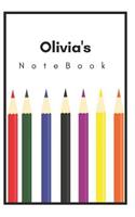 Olivia's Notebook: Personalized Writing Journal with Name