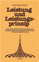Leistung und Leistungsprinzip